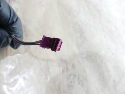 BMW 3 Pole 3 Wire Dark Magenta Connector Plug w/ Pigtail 83770702